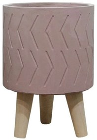 Κασπώ 06-00-21204-1 Φ16x23,5cm Apple-Natural Marhome Wood,Cement