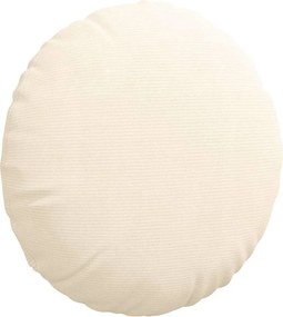 vidaXL Μαξιλάρια καθισμάτων 2 pcs Κρεμ Ø60 x 21 εκ