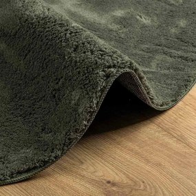 vidaXL Χαλί HUARTE Δασικό Πράσινο 100 x 200 cm Πολυεστέρας