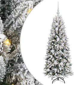 vidaXL Τεχνητό Χριστουγεννιάτικο Δέντρο με 150 LED Λευκό 120 cm