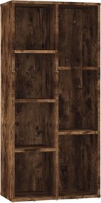 vidaXL Βιβλιοθήκη Καπνιστή Δρυς 50 x 25 x 106 εκ.