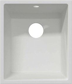 vidaXL Σιντρινο κουζίνας Λευκό 38 x 44 x 20 εκ. Γρανίτης