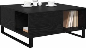 vidaXL Τραπεζάκι σαλονιού Μαύρη Οξυά 80 x 80 x 36,5 εκ
