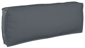 vidaXL Μαξιλάρι Παλέτας για πλάτη Ανθρακί 120x40x12 εκ. Ύφασμα Oxford