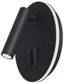 Σποτ Απλίκα Φωτιστικό Τοίχου Ios 176 C176-WL-01-6W Maytoni-C176-WL-01-6W-B-Μαύρο C176-WL-01-6W-B