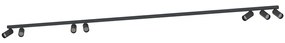 Φωτιστικό Οροφής - Σποτ Fourty 10743 4-16.5x200-212x6.5-11.5cm 7xGU10 10W Black Nowodvorski