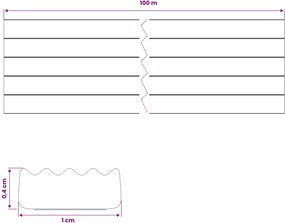 vidaXL Αυτοκόλλητη σφραγίδα παραθύρου 10 x 4 mm 100 m Καφέ EPDM αφρός