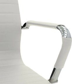 Καρέκλα γραφείου διευθυντή Valter pakoworld λευκό pu 55.5x58x108εκ