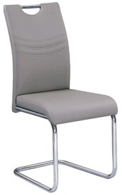 Καρέκλα Croft Cappucino ΕΜ914,2 43X58X97 cm Σετ 4τμχ Metal, Technoderma