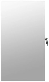 vidaXL Έπιπλο Κοσμημάτων με Καθρέφτη/LED Φώτα Επιτοίχιο Λευκό