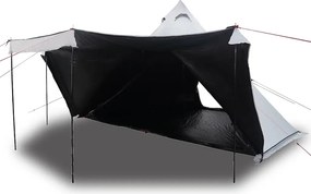 vidaXL Σκηνή Οικογενειακή Tipi 8 Ατ. Αδιάβροχη Λευκή Ύφασμα Συσκότισης
