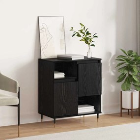 vidaXL Πλαϊνό γραφείο Μαύρη δρυς 60 x 35 x 70 cm Επεξεργασμένο ξύλο