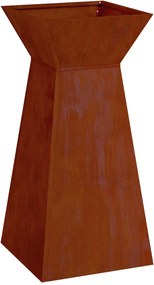 vidaXL Γλάστρα Πυλώνας Σκ rusty 35 x 35 x 73 εκ.