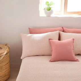 Μαξιλαροθήκη Beehive 571/ 17 Pink Shell Gofis Home 50Χ70 100% Βαμβάκι