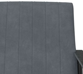 vidaXL Πολυθρόνα Σκούρο Γκρι 59 x 75 x 78 εκ Βελούδο