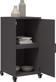 vidaXL Ντουλάπι Μαύρο 36x39x72 εκ. από Ατσάλι