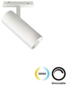 Σποτ Φωτιστικό Μαγνητικής Ράγας LED 21W 3000K Φ5,8 Magnetic Viokef-4244101-Λευκό 4244101