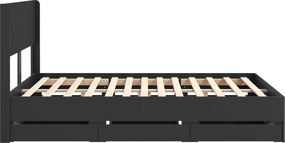vidaXL Καλάθι με αποθήκη και κεφαλάρι Μαύρο 150 x 200 cm