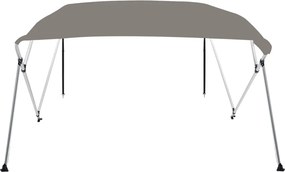 vidaXL Τέντα Σκάφους με 4 Αψίδες Γκρι 243x244x137 εκ.