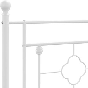 vidaXL Ανταλλακτικό κεφαλάρι Λευκό 150 εκ. Μεταλλικό