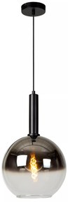 Φωτιστικό Κρεμαστό Lucide 45402-30-30 MARIUS Μαύρο Ματ (Black Mat)|Φυμέ (Smoke)