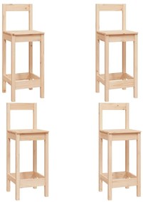 vidaXL Σετ Επίπλων Μπαρ 5 Τεμαχίων από Μασίφ Ξύλο Πεύκου