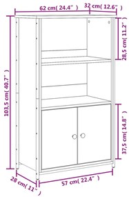 ΝΤΟΥΛΑΠΙ ΜΑΥΡΟ 62 X 32 X 103,5 ΕΚ. ΑΠΟ ΕΠΕΞΕΡΓΑΣΜΕΝΟ ΞΥΛΟ 834215