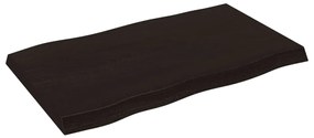 vidaXL Επιφ Τραπεζιού Αν Καφέ 100x60x(2-6)εκ.Ακατέργ. Μασίφ Ξύλο Δρυός