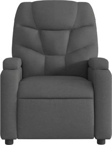 vidaXL Πολυθρόνα με Ανακλινόμενη Πόρτα Σκούρο Γκρι Υφασμάτινη