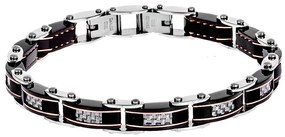 Βραχιόλι Senza Men&#039;s Steel Double Face