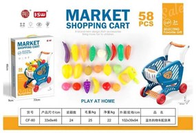 Σετ καρότσι σούπερ μάρκετ με αξεσουάρ - CF-80 - 233196