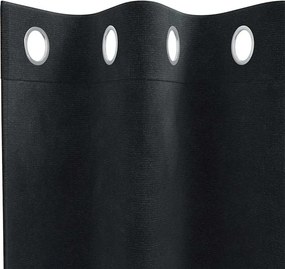 vidaXL Κουρτίνες συσκότισης 2 τμχ. Μαύρο 140 x 260 cm Βελούδο