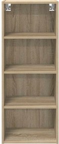 vidaXL Κρεμαστό ντουλάπι με αποθήκευση Δρύς Sonoma 40 x 29,5 x 100 εκ.