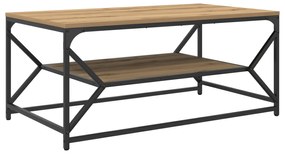 vidaXL Τραπεζάκι σαλονιού με ράφι από Ξύλο Artisan 90x50x40 εκ. Επεξεργασμένο ξύλο