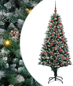vidaXL Τεχνητό Χριστουγεννιάτικο Δέντρο με 150 LED Πράσινο 150 cm