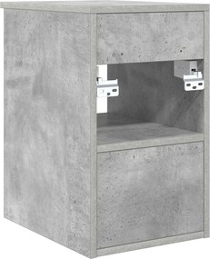 vidaXL Ντουλάπι Μπάνιου Γκρι Σκυροδέματος 30 x 35 x 50 εκ.