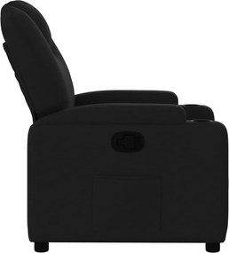 vidaXL Πολυθρόνα Ανακλινόμενη Μαύρη Υφασμάτινη