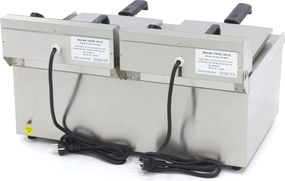 Deep Fryer - 2 x 13L - 2 Baskets - with Drain Tap