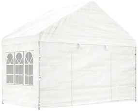 vidaXL Κιόσκι με Τέντα Λευκό 17,84 x 4,08 x 3,22 μ. από Πολυαιθυλένιο