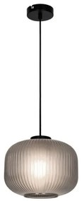 Κρεμαστό Φωτιστικό Οροφής Astor 127Χ35 με γυαλί Viokef 4253001 Φιμέ/Smoke