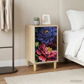 vidaXL Κομοδίνο KIEL 2 τμχ. Sonoma Δρυς 36 x 33 x 60 εκ