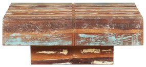 Τραπεζάκι Σαλονιού 80 x 80 x 28 εκ. από Μασίφ Ανακυκλωμένο Ξύλο - Καφέ