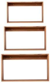 ΡΑΦΙΕΡΑ CHENGIS HM9830 3ΤΜΧ ΞΥΛΟ TEAK ΣΕ ΦΥΣΙΚΟ ΧΡΩΜΑ 60x20x38Υεκ