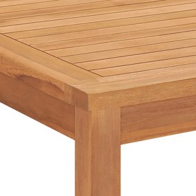 Τραπεζαρία Κήπου 160 x 80 x 77 εκ. από Μασίφ Ξύλο Teak - Καφέ