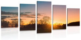 Εικόνα 5 μερών ενός όμορφου ηλιοβασιλέματος - 200x100