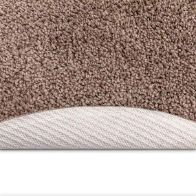 vidaXL Αντιολισθητικό Σαγκί Χαλάκι Καφέ 120 x 120 cm PP