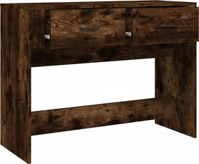 vidaXL Τραπέζι Κονσόλα Καπνιστή Δρυς 100x39x75 εκ. Επεξεργασμένο Ξύλο