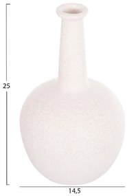 ΕΠΙΤΡΑΠΕΖΙΟ ΚΕΡΑΜΙΚΟ ΔΙΑΚΟΣΜΗΤΙΚΟ ELENDIL HM4593.01 ΥΠΟΛΕΥΚΟ ΚΡΥΣΤΑΛΛΙΚΟ Φ15x25Υεκ