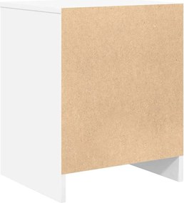 vidaXL Κομοδίνο με Συρτάρι Λευκό 40x34x50 εκ.