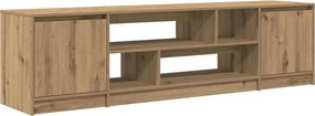 vidaXL Έπιπλο Τηλεόρασης Δρυς τεχνίτης 188,5x41x50 εκ. Επεξ. Ξύλο